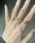 Preview: Freundschaft Ring Hände Herz Gold ein größenverstellbarer Ring als herzliches Geschenk für sie